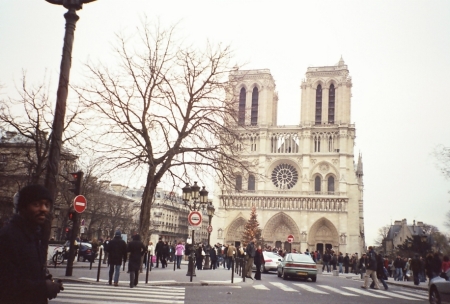 Hanging out in Paris, France. Christmas 2006