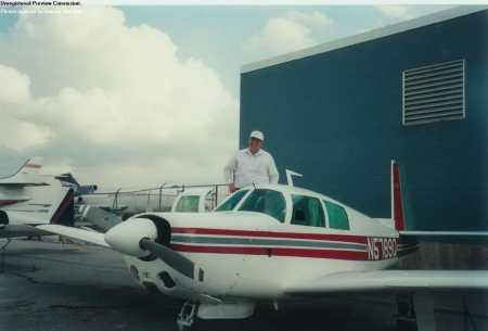 Preflighting the plane (San Antonio)