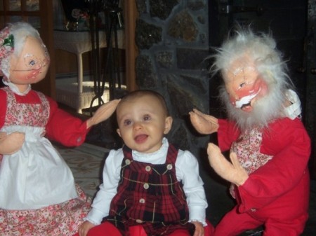 Mia and Mr. and Mrs. Santa 2007