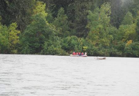 rafting through an eagle preserve in alaska