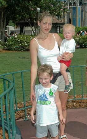 Melanie, JD & Sawyer at DisneyWorld