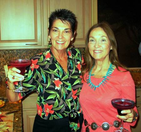 My twin sister, Beverly and me on Valentine's Day 2008