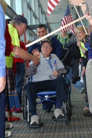 My dad attending Honor Flight Chicago