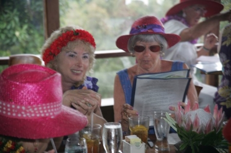 A RED HAT LADY