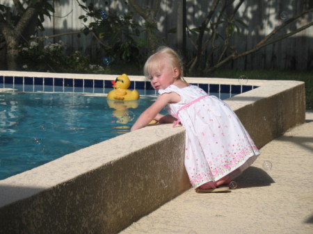 Katelyn and the ducky!