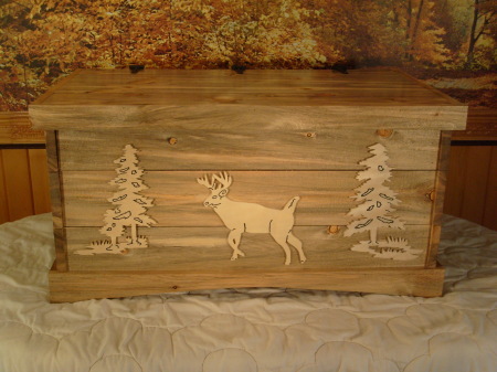 "Weathered" Hope Chest Whitetail