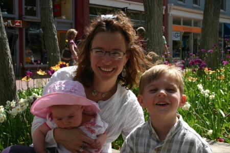 with my sweet kiddos, mother's day 2008