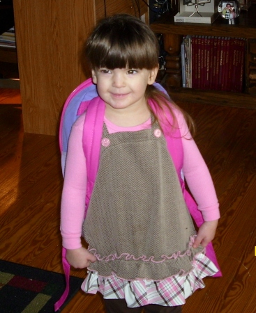 halie's 1st day at school