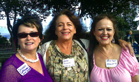 Carlie, Kathy Peixoto & Me at All Class Reunion!