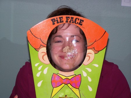 Pie in the face!