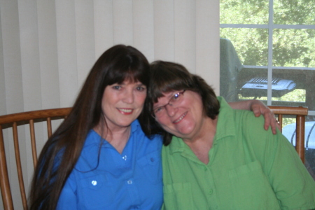 With Sister, Shannon on my 57th birthday.