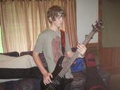 Chris with his bass