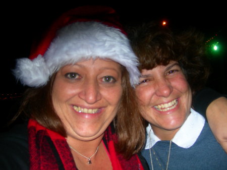 Deb & Lori at Christmas Parade 2007