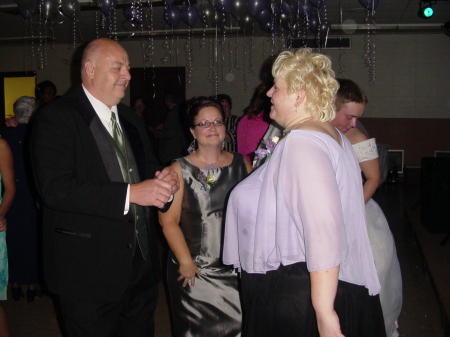 Dennis,Peggy and I dancing all night!