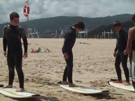 shane and dylan sand surfing