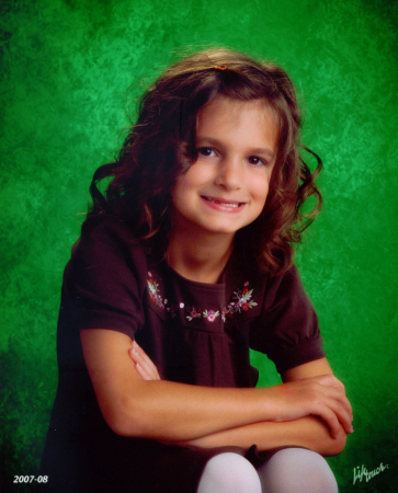 Francesca's First Grade Photo