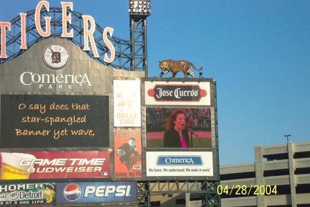 National Anthem for the Tigers_Comerica Park
