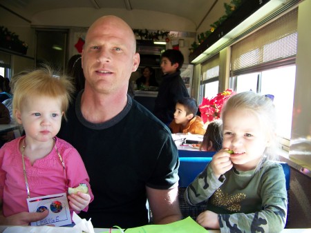 dad, paige and aubrey