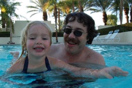Teaching my niece to swim