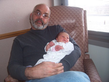 Neal Roberts and new Granddaughter, Emma