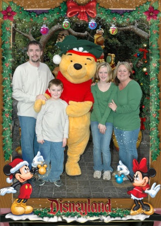 my family with winnie the pooh