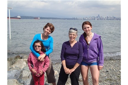 On the beach in Vancouver