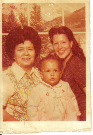 mom me and ronique 1975