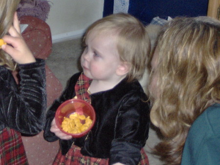 Adriana (2nd granddaughter) at Christmas 2007