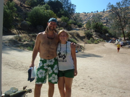 Rafting the Kern River with my daughter