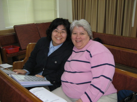 At church in Korea.