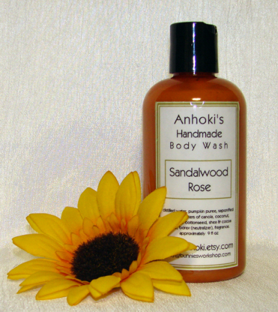 sandalwood rose pumpkin body wash