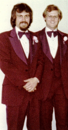 My Brother Gary and Me at my Sister's Wedding