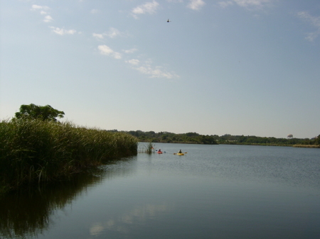 kayacking on the lake