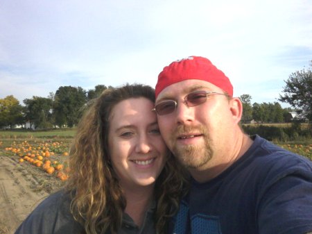Bill and i at a pumpkin patch