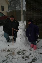 making a snow man