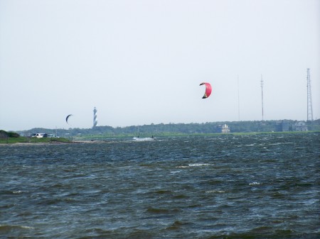 Kite Boarding on the Pamlico Sound