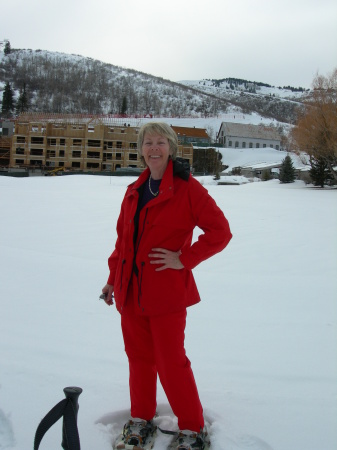 2007 sally snow shoeing at park city