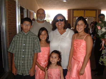 Grandma, Nino Mario, Justin and My 3 Girls.