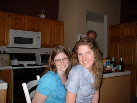 Rebecca and Allyson- home from college