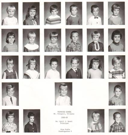 1968-69 Fairview School Kindergarten Class