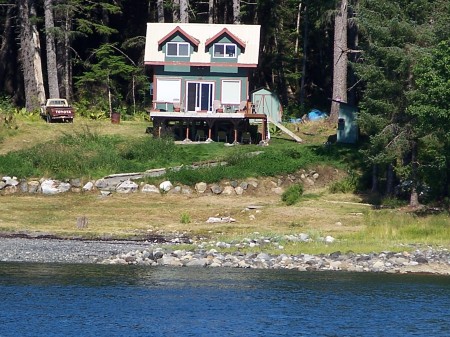 Our cabin on Shelter Island AK