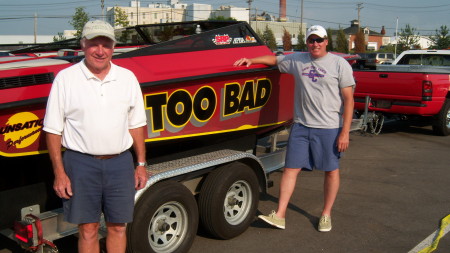 My dad and I with "Too Bad" July 2008