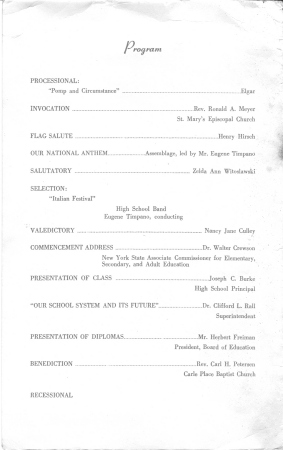 Commencement Exercises, Class of 59