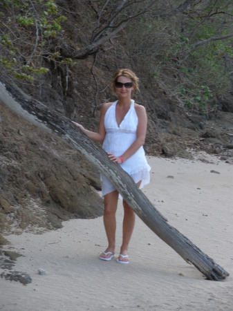 Me walking on the beach in Costa Rica