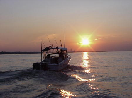 Boating near the Bodkin