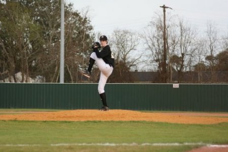 Ryan pitching for the Bulldogs