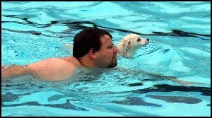 Me & Caesar at the Dogswim