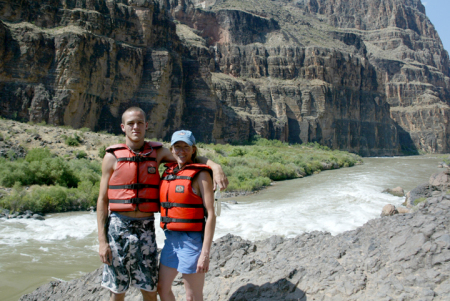 My Son Justin and Me in the Grand Canyon 2005