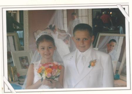 Lexi and TJ's first communion 2006