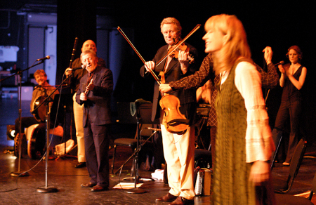 Performing with the Chieftains